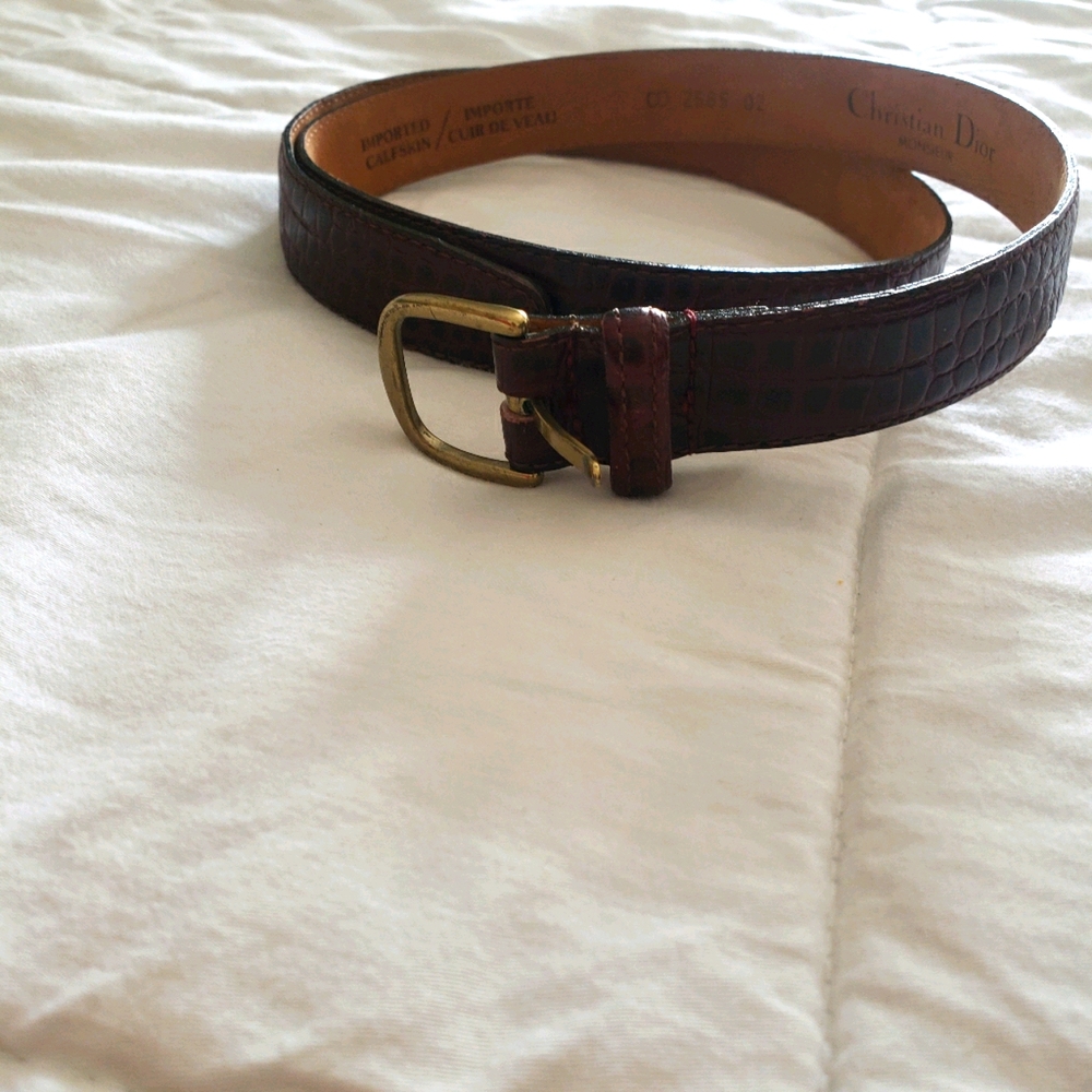 Authentic vintage Dior homme belt